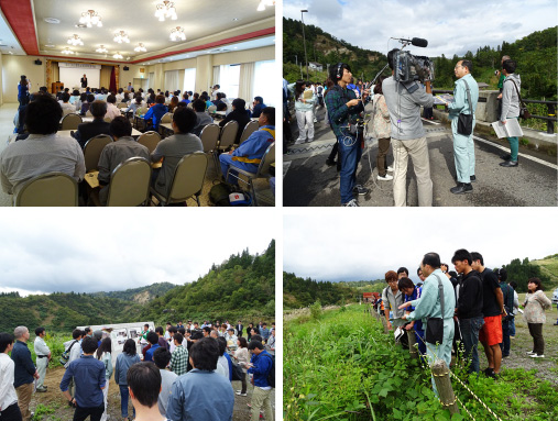 芋川土砂災害防止施設現地見学会